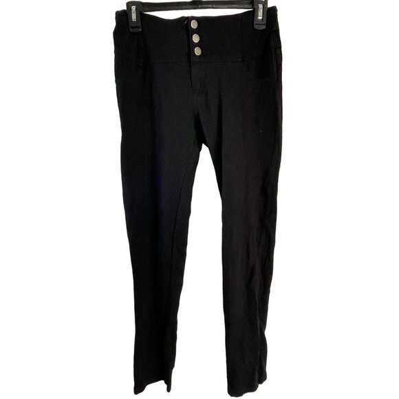 Shine star pants 3 buttons stretch foe pockets rayon blend black medium READ - Picture 1 of 8